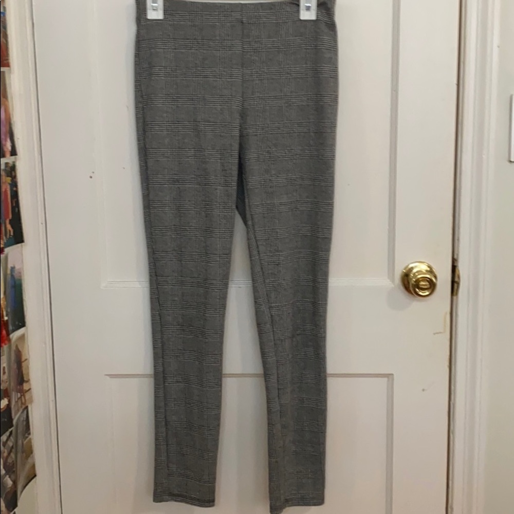 medium plaid tight pants